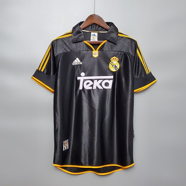 AAA Quality Real Madrid 99/00 Away Black Soccer Jersey